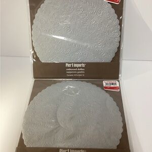 Pier 1 Imports Embossed Doilies